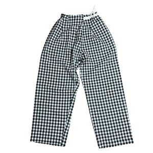 Zara Girls Black & White Gingham Long Pants | Size 10 years